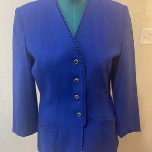 Kasper Vintage 90s Blue Blazer/Jacket Size 12